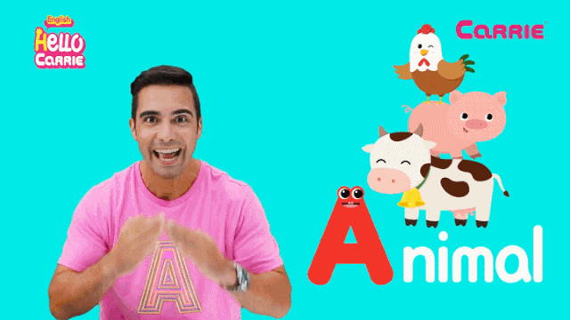 儿童自然拼读动画视频《Hello Carrie》Alphabet A-Z Song+组合音节共50集