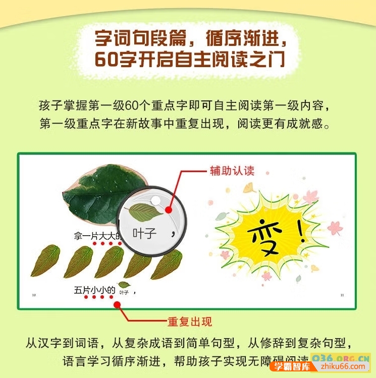 汉语分级阅读绘本《一阅而起》1-4级,幼小衔接必备40册PDF文档