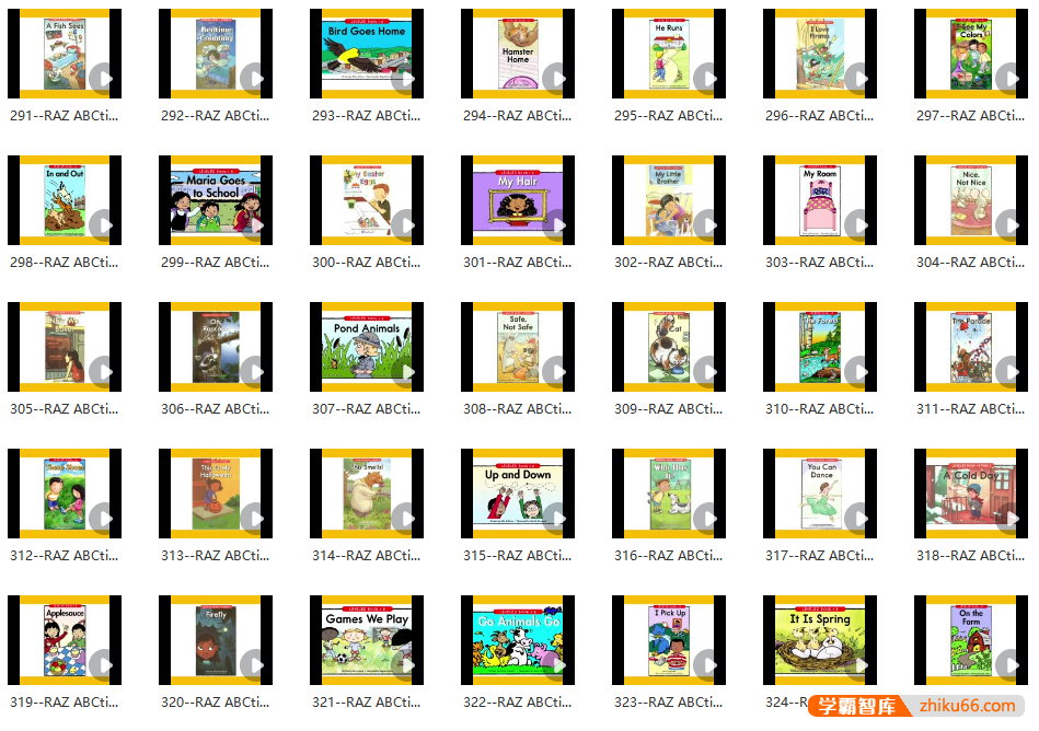 火爆的RAZ唱读版视频动画《女王带你唱读Raz》共340集