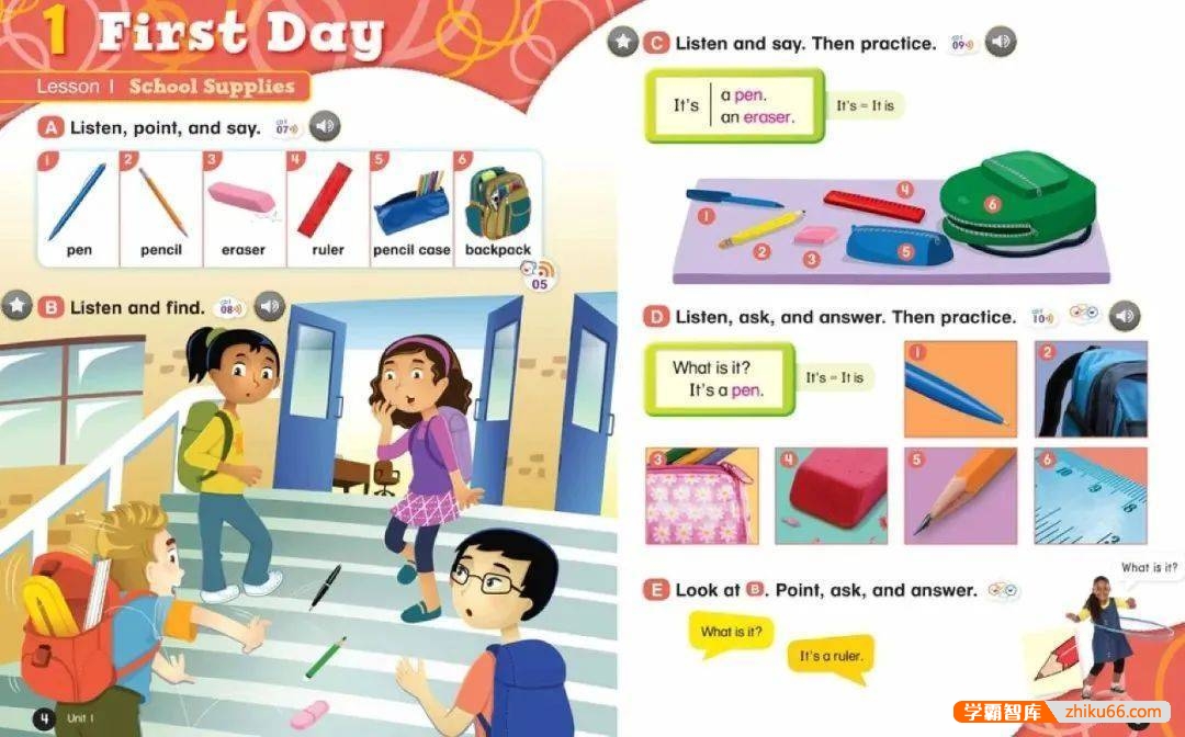 原版教材牛津《Everybody Up》少儿英语0-6级教材全解读视频+音频+PDF文档