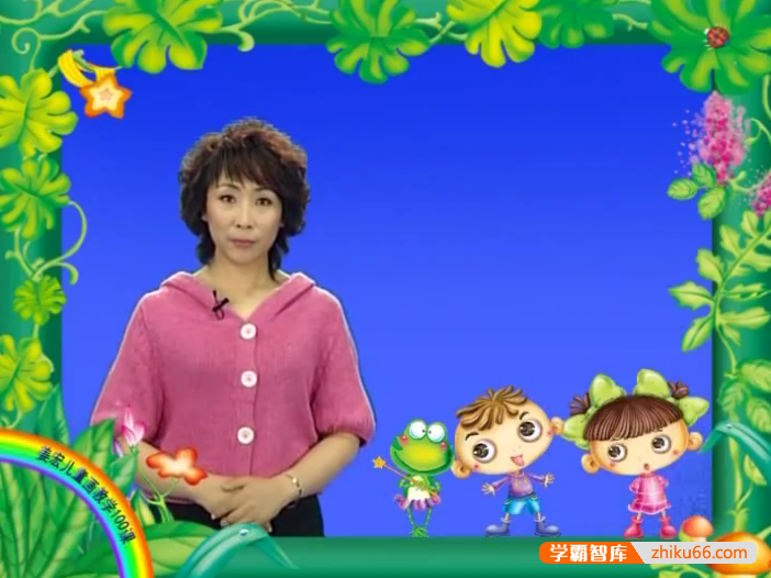 姜宏儿童美术画画教学100课,发散式学习方法教学视频