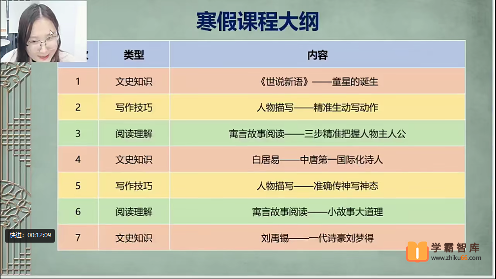 【罗玉清语文】罗玉清小学三年级语文寒假培优班-2021年寒假