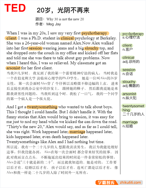 100集最经典TED演讲视频+音频+PDF文档(超好的英语学习素材)