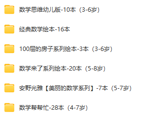 爱上数学从绘本开始——84本有趣的儿童数学启蒙绘本大合集