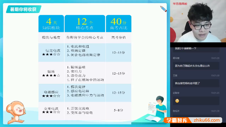 【杨鑫涛物理】杨鑫涛高二物理目标清北班-2020暑假