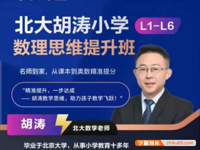 北大胡涛老师小学数理思维提升班L5视频+PDF(五年级下)