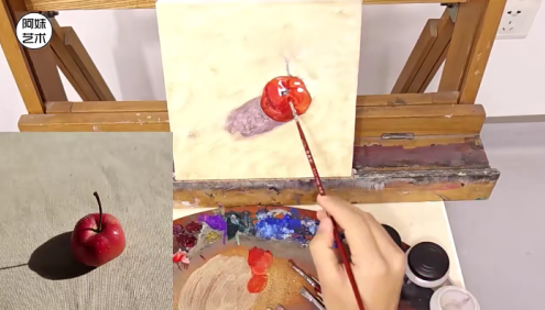 【阿妹艺术】写实油画系统课水果班