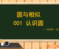 【王若钊数学】初中数学《圆与相似之魂》视频课程