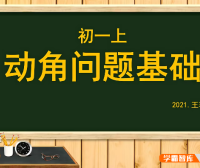 【王若钊数学】初中数学动角问题专题视频课程