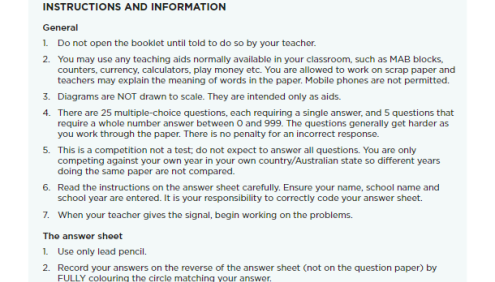 澳洲AMC历年真题英文版试卷PDF文档