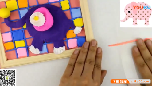 儿童DIY小手工《hello爱豆粘土浮雕课》