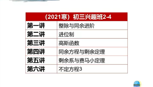 【苏宇坚数学】苏宇坚初三数学兴趣班(全国版)-2021年寒假