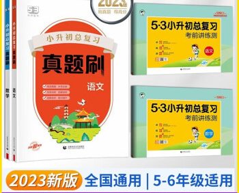 2023版《5·3小升初总复习真题刷》全国通用五三小升初专项训练(语文+数学+英语)