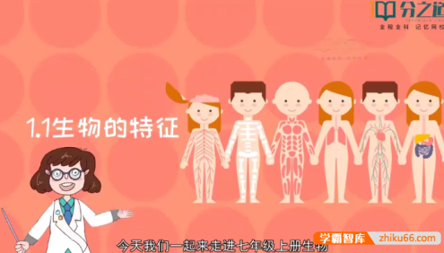 【分之道】人教版初一生物动画视频课程(七年级上册)