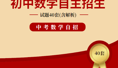 初中数学自主招生考试试题40套(含解析)