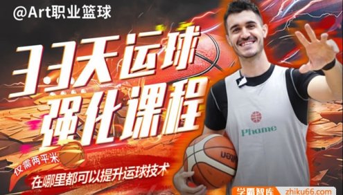 《Art职业篮球：33天运球强化课程》33节综合运球训练课程,任意阶段经验球员适用