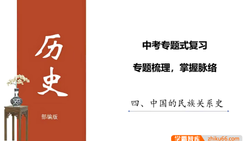 【牛老师道法历史】部编版中考历史第二轮专题式精讲课