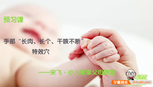 小儿护理课程《宋飞小儿推拿》让宝宝少生病