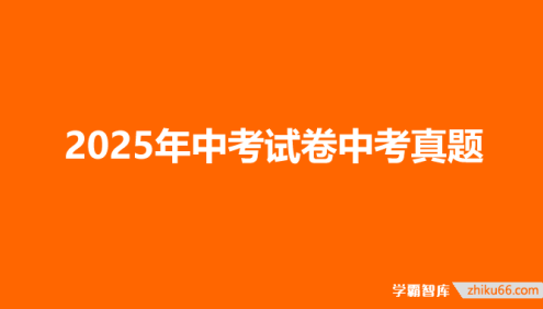 2025年中考试卷中考真题