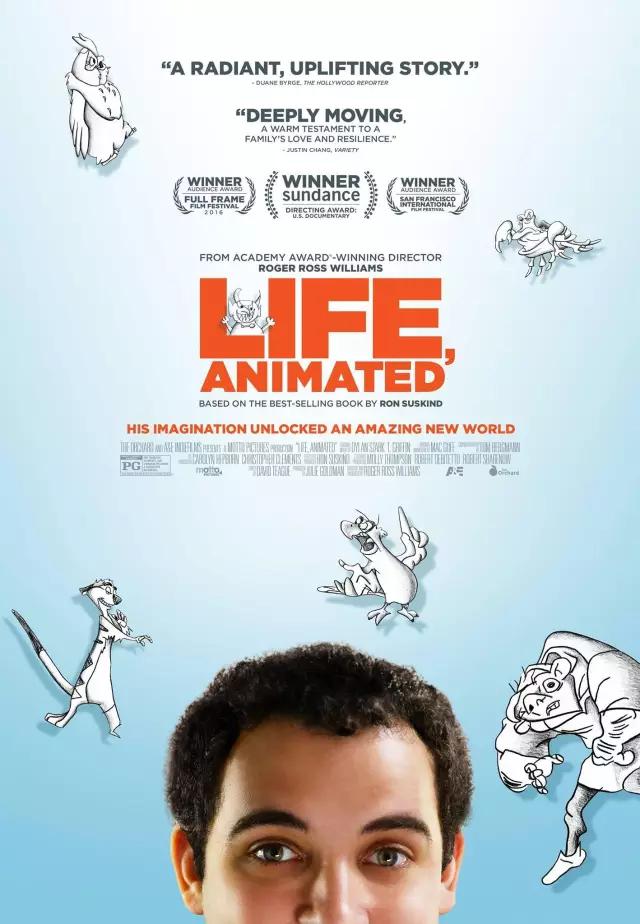 以动画为药治愈自闭症,奥斯卡提名纪录片《动画人生》 (Life, Animated)