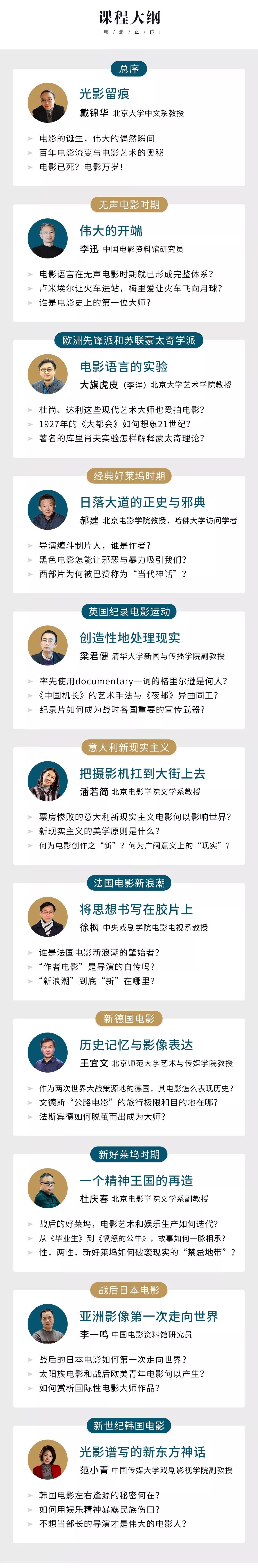 三联中读课 | 电影正传:聚焦百年影史经典