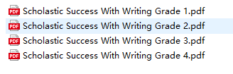 美国小学一至五年级英语写作练习册Scholastic Success With Writing G1-5