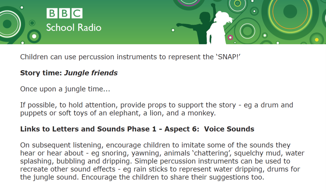 BBC 儿童广播《Listen and Play》音频和PDF(歌谣歌词、重点词汇、游戏指导)适合3-5岁