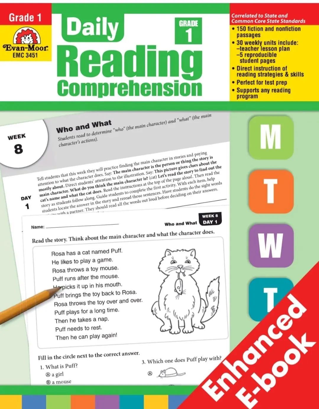 Daily Reading Comprehension 1-6+ 每日阅读理解练习册(PDF)