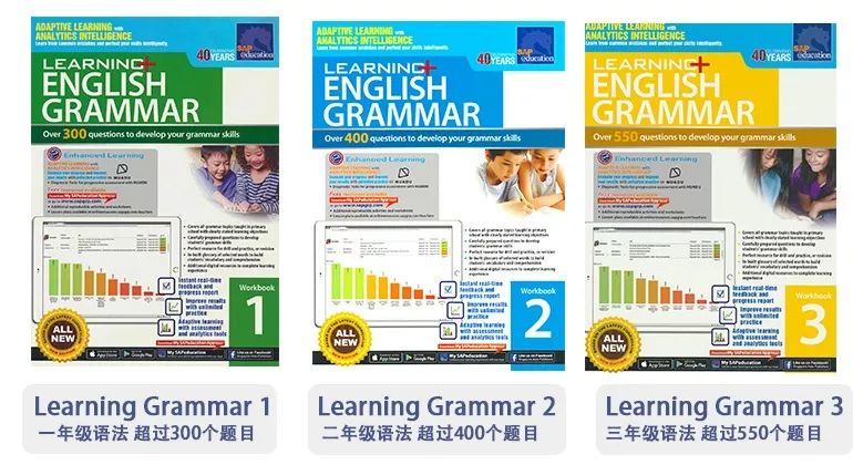 新加坡小学英语1-6年级语法练习册（PDF）