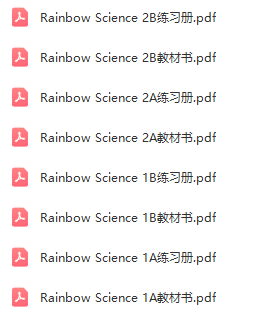 SAP Rainbow Science K1K2 彩虹幼儿园科学教辅8册套装-科学系列