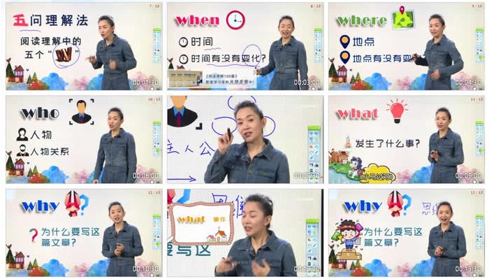 《王芳阅读理解》初级+中级+高级MP4视频课程
