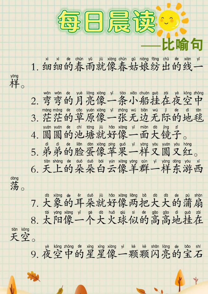 小学生每日晨读系列精选文章（PDF）