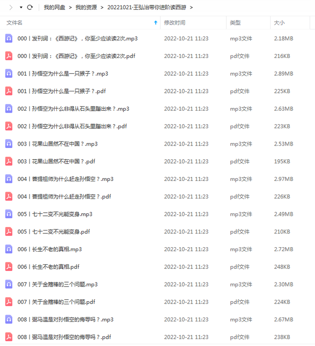 王弘治带你进阶读西游150讲音频全，好东西，有道理