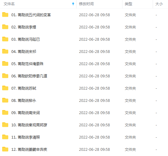 《蒋勋说宋词》音频合集，人生是一场美的沉思