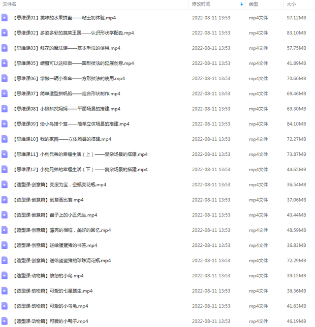 50节主题创意粘土制作教学视频，手把手教你如何用一团粘土