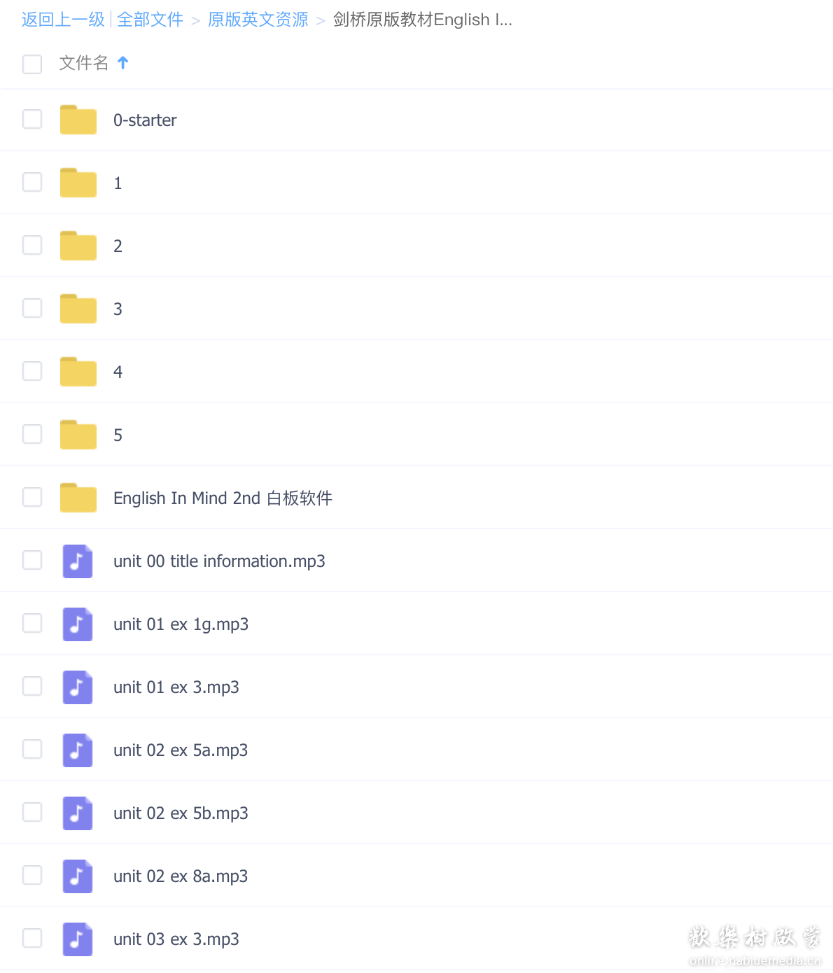 剑桥原版教材English In Mind第二版全套资料含学生书，练习册，教师书配套音频，教学软件