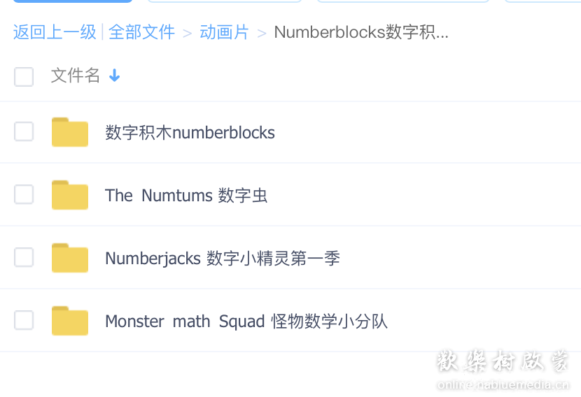 全套资源Numberblocks数字积木、The Numtums 数字虫(第一、二、三季)、Monster math Squad、Numberjacks 数字小精灵