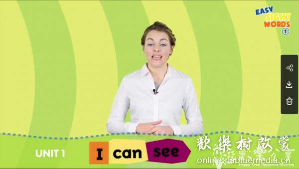 Easy Sight Words视觉词外教真人教学视频47集（Easy Phonics自然拼读同系列）高频词真人讲解动画