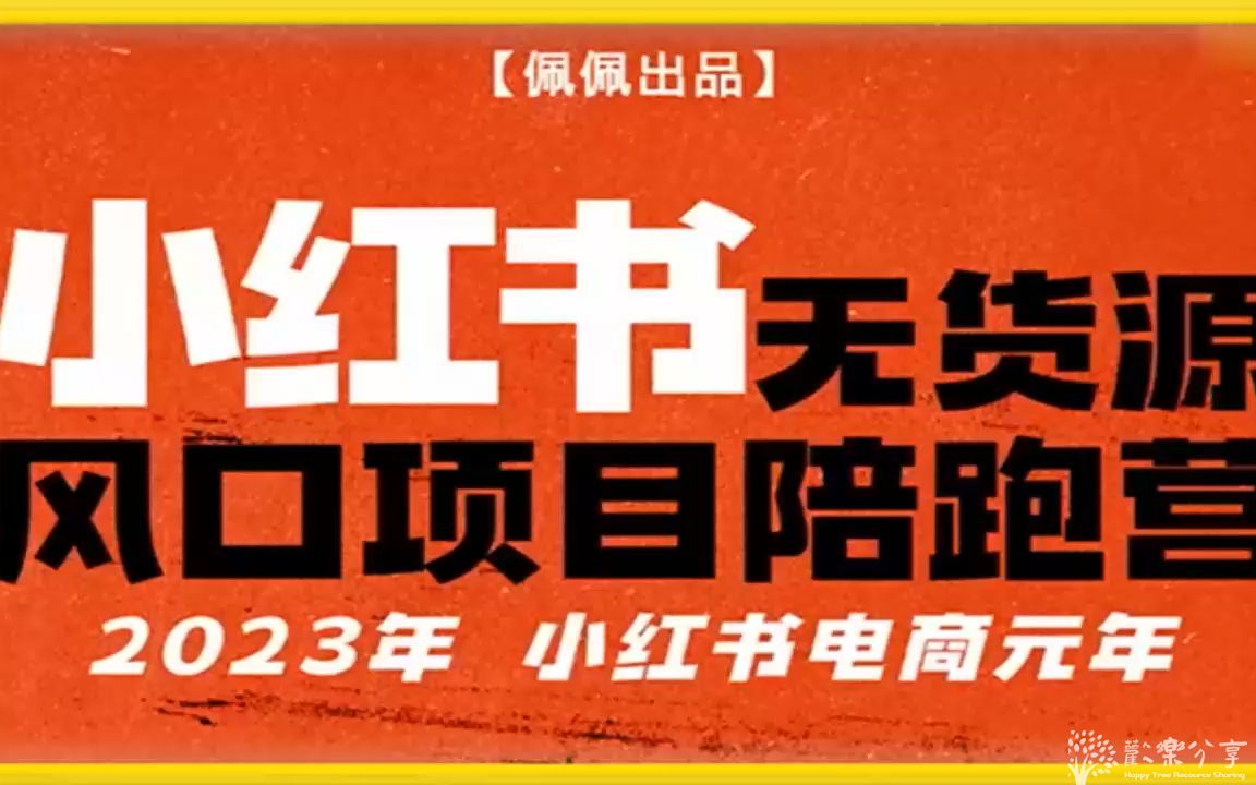 佩佩·小红书无货源风口项目陪跑营