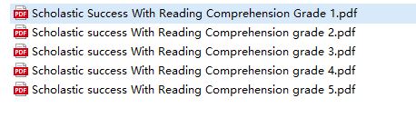 学乐必赢阅读1-5年级 Success With Reading Comspanhension G1-G5(PDF)