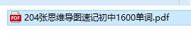 204页思维导图速记初中1600英语单词 (PDF版)