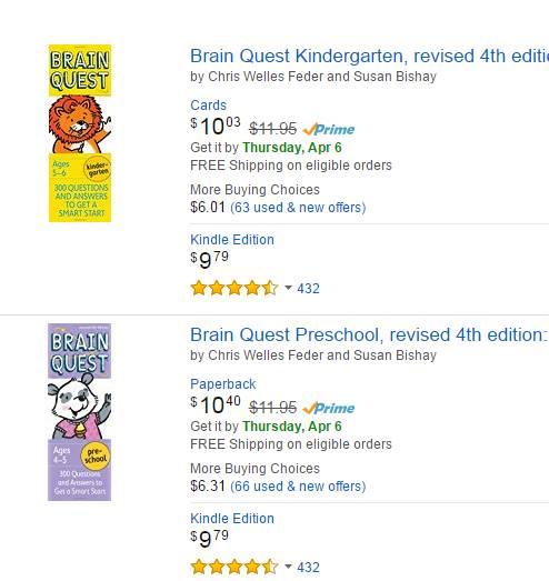 全美教育类第一畅销的《大脑任务 Brain Quest 》PDF+音频+讲解视频+点读包! 英语、逻辑全搞定！