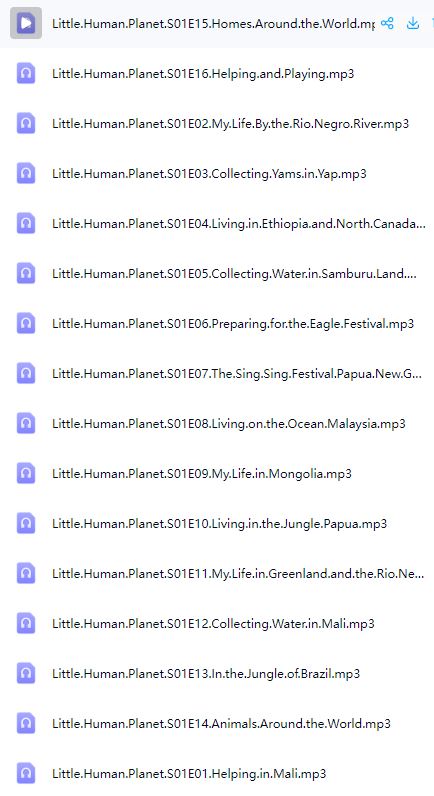 BBC儿童科普纪录片《瞬间认识世界 Little Human Planet (视频+音频) 》